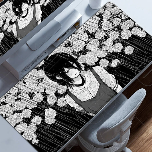 HD Chainsaw Man XXL Mouse Pad Anime reze Gamer Makima Gaming PC Accessories Mouse pads Large Keyboard Desk Mat Computer Keyboard